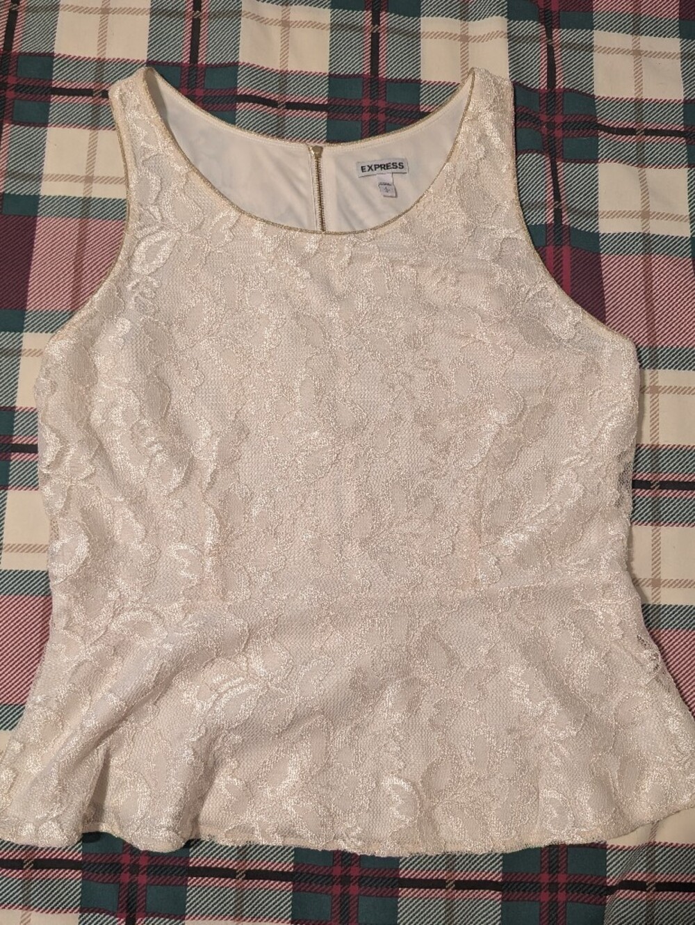 Express White Lace Camisole Tank